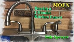 How to install a Moen kitchen faucet with side sprayer