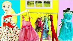 How to make a Miniature Doll Clothes Rack & Hangers - - simplekidscrafts