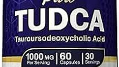 NutriFlair Pure TUDCA 1000mg - Premium Tauroursodeoxycholic Acid Bile Salts, Detox & Cleanse, Non-GMO, Gluten-Free. Liver, Kidney & Gallbladder Support- Made in USA, 60 Capsules