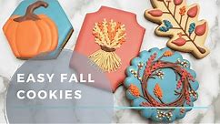 Beginner Fall Cookie Tutorial (Thanksgiving Cookies)