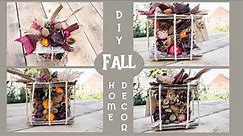 DIY Natural Fall Home Decor/ Autumn crafts