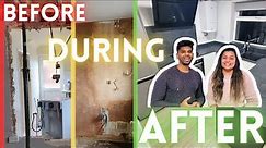 Before, during & after Kitchen renovation video | Only cost us £2500 - Do a upper channel 2024