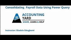 Consolidating Payroll using Excel Feature Power Query