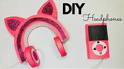 How to make paper cute headphones 🎧 / homemade paper headphones / DIY headphones