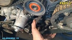 How to replace and install timing belt in mitsubishi l300 4D56 engine step by step tutorial! Part 2