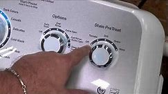 GE Top Load Washer GTW500ASNWS - testing