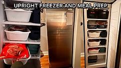 6.5 Cu Ft Upright Freezer Organization and Meal Prep - Frigidaire Upright Freezer