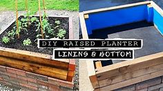 DIY RAISED PLANTER BOX // How To Add Waterproofing Liner And Bottom