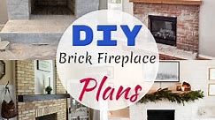 8 DIY Brick Fireplace Plans And Ideas