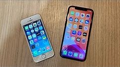 iPhone 5s on iOS 7 vs iPhone 11 Pro on iOS 13 in 2024!