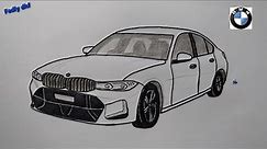 Drawing BMW 320i | drawing cars