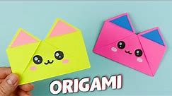 Kawaii origami paper wallet | DIY mini paper wallet tutorial