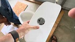 Step by step how to install a dual flush toilet at our nonprofit " Run into the Sky "