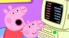 Peppa Pig Wants to Play Happy Mrs Chicken Game on the Computer