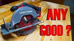 Craftsman 20V Cordless Circular Saw Review !