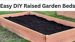 How to Build Easy & Cheap DIY Raised Garden Beds (larch) Wood