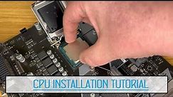 Simple How To Install A Intel CPU