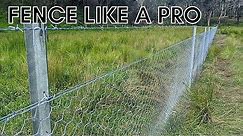 How to Build a Farm Fence - Chicken Wire