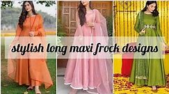 Trendy pakistani Silk Frocks Maxi Design 2023 || long silk frock designs || #zarnish siddiqui