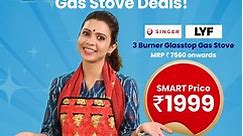 SMART Bazaar - It's a steal deal! Get 3 Burner Glasstop...