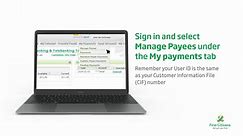 First Citizens Online banking - How to add a payee
