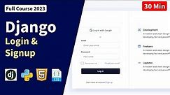 Django Login and Registration | Django Authentication | Crash Course Tutorial