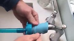 This pet shower sprayer makes bath time easier