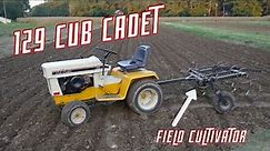 Cub Cadet 129 Pulling Field Cultivator to Dry Land for Winter Crops! - Bullard Farms #farm #tractor