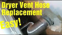 Dryer Vent Hose Simple Replacement.