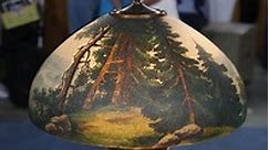 Handel Lamp with Reverse Painted Shade, ca. 1900