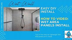 The Easy Way To Install Bathroom Wall Panels - Grout FREE, Waterproof Shower Wall Panels