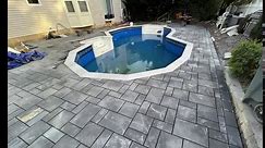 This is 2023 Liner inground swimming pool copings, plumbing, equipment's replacement and pavers work complete in... - Blue Dream Pool - Pool Renovation, Pool Masonry & Pool Service