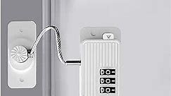 Refrigerator Fridge Freezer Door Lock with Password, Child Proof Refrigerator Door Lock for Kitchen Refrigerator, Cabinets and Drawers, Closets, Windows, Doors-No Tools Need or Drill