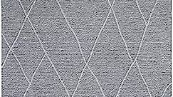 Linear Area Rugs - 5x7 Feet - in Gray - Cotton Backing, Hand-Sewn Construction, Soft and Durable Rugs for Living Room, Bedroom, Study - Enhance Your Home Décor