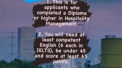 How to get PR in Australia as a Cafe/Restaurant Manager! (Independent pathway) 1. This is for applicants who completed a Diploma or higher in Hospitality Management. 2. You will need at least competent English (6 each in IELTS), be under 45 and score at least 65 points. 3. You will need a skills assessment through VETASSESS. 4. You can lodge EOI 491 or 190 Visa. 5. Depending on the state, you can apply to be nominated for 190 by the state/territory. 6. You can also apply to be invited for 491 by