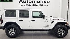 2021 JEEP WRANGLER UNLIMITED RUBICON SKY 1 TOUCH 4 DOOR WHITE 4K WALKAROUND 14339Z SOLD!