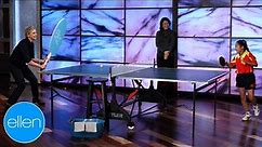 A 7-Year-Old Ping Pong Prodigy Astounds Ellen (Season 7)