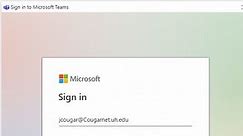 Sign-in to Microsoft Teams