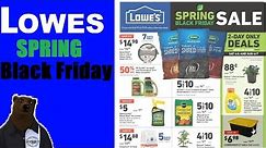 Lowes Spring Black Friday Sales Ad Review