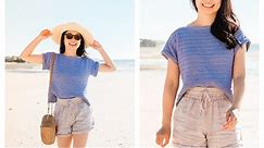 Easy Crochet Top Made Out of 4 Rectangles // Beginner-Friendly Summer Tee + Free Pattern!