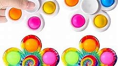 Fidget Toy Pack,Fidget Poppers Popit Toy,Push Pop Bubble Popping Poppet Figit Package Fidget Spinner Fidgetget Toys Stress Toys Sensory Toys (4-Fidget Pack)