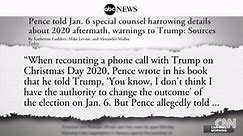 Comma placement in Pence book draws attention of Jan. 6 investigators, ABC News reports