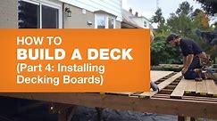 How to Install Decking Boards (How to Build a Deck Part 4/5)