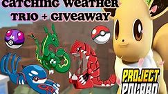 How to catch Rayquaza Groudon Kyogre in Pokemon Project Polaro + GIVEAWAY *GAME LINK IN DESCRIPTION*