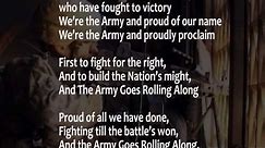 The Army Song (with lyrics) performed by The United States Army Band