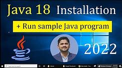 How to Install Java JDK 18 on Windows 10