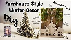 Christmas DIY | Farmhouse Style Winter Decor| Christmas Gift Idea
