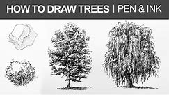 How to Draw Trees with Pen and Ink