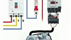 Power and control diagram for air compressor