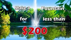 How to Make a DIY Pond Fountain for less than $200